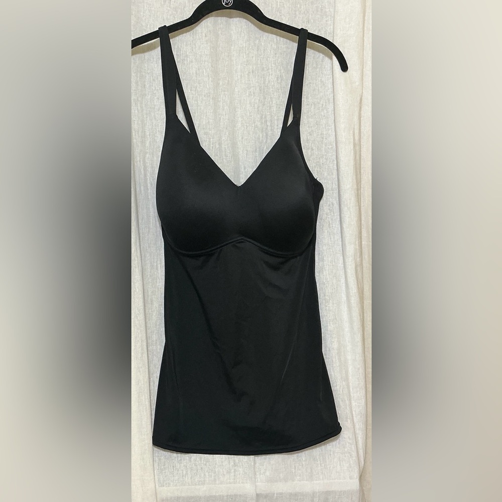 Rhonda Shear Black Molded Cup Camisole Size 1X